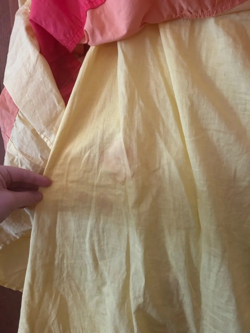 Gymboree Girl’s Sz 12 100% Cotton Yellow, Orange, and Green Tiered Skirt
